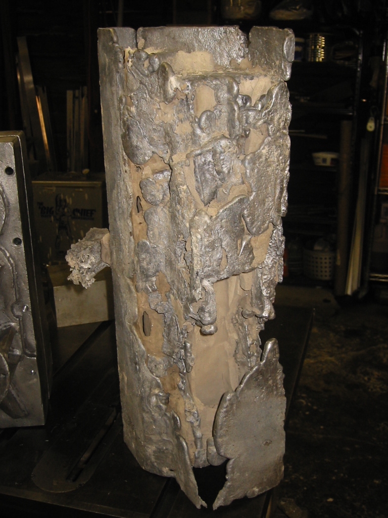 The hideous results of water trapped in layers of mud.