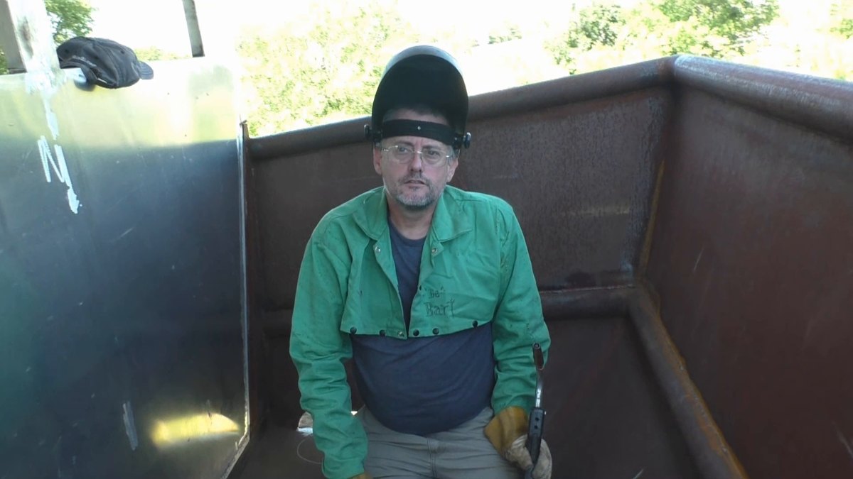 People of Seeker — 170510 Sailmaking, Sampson Post, Welding Blind, and Bulwark Braces