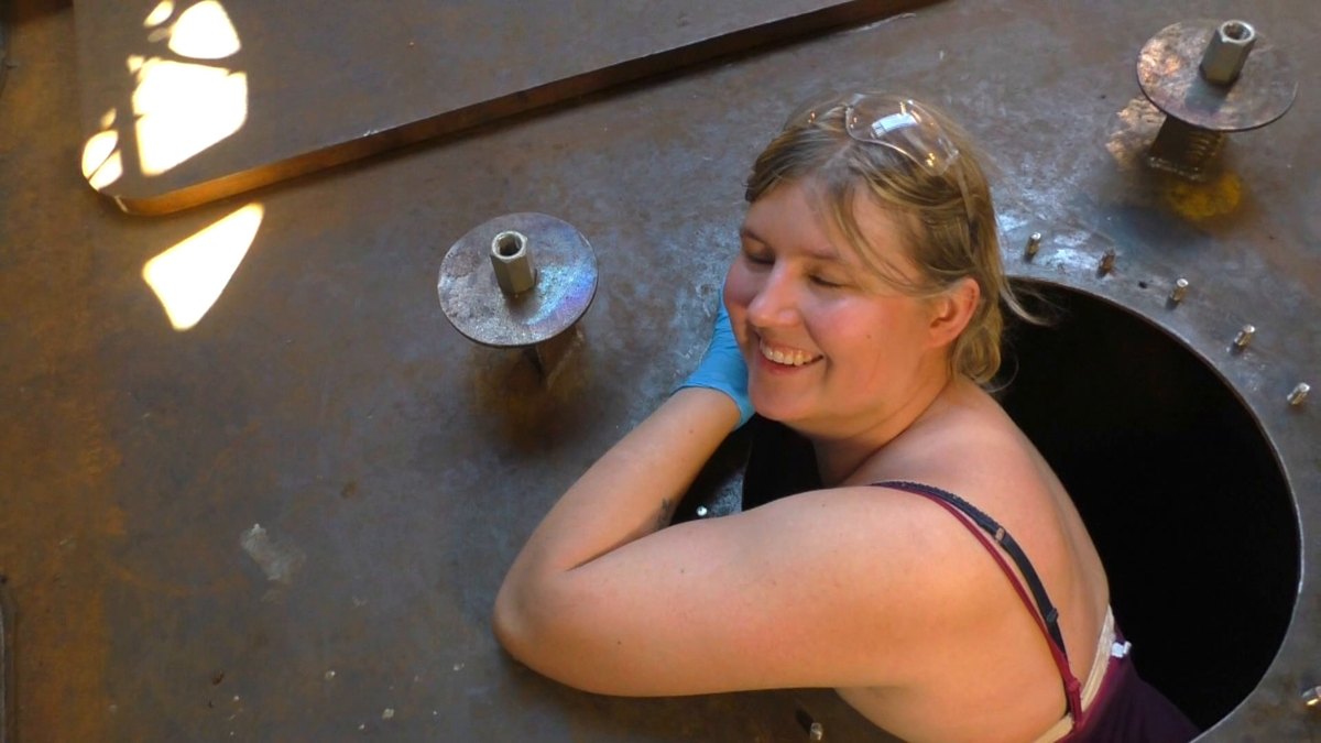 People of Seeker — 171011 Boat Building - Dry Exhaust, Fuel Tanks, Cable Trays, Battery Storage, and Bow Rollers