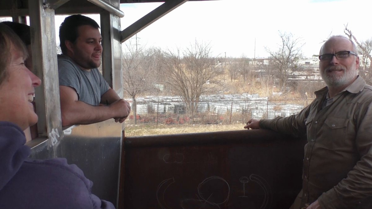 People of Seeker — 160202 Steel Boat Building - Rudder, Catwalk, Pilot House and more