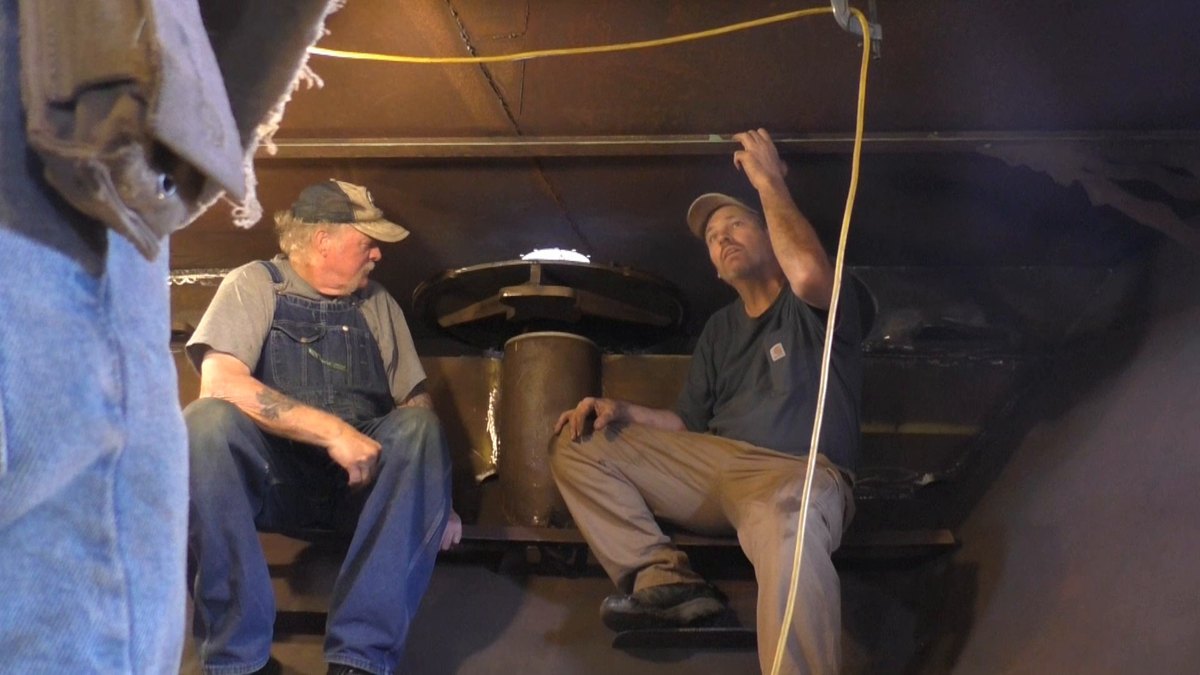 People of Seeker — 170513 Mizzen Mast Step, Davits, Rudder Chain and Cable