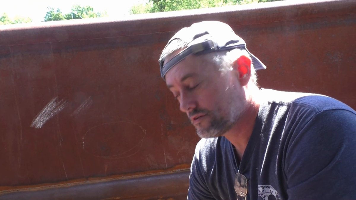 People of Seeker — 170510 Sailmaking, Sampson Post, Welding Blind, and Bulwark Braces