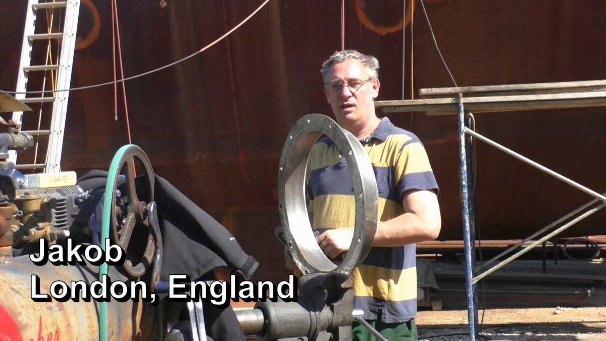 People of Seeker — 160427 Cuting Portholes and a Match Plate