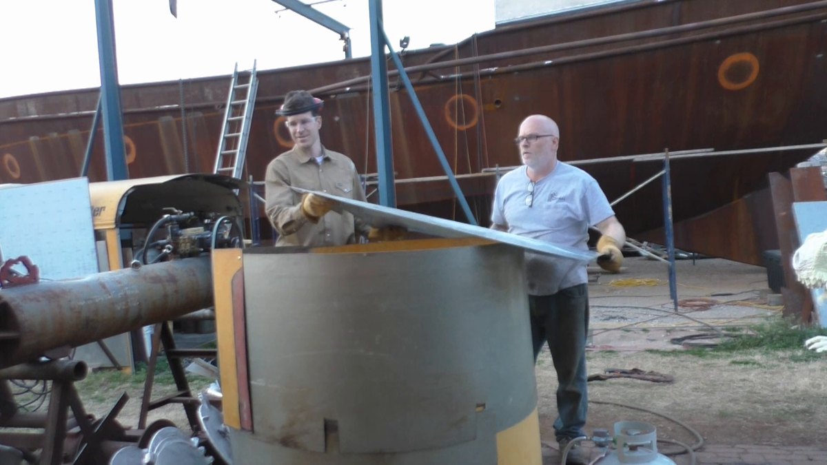 People of Seeker — 160301 Anchor Winch Rebuild - Part 9 - Plaster Block Mold Bronze Casting Failures