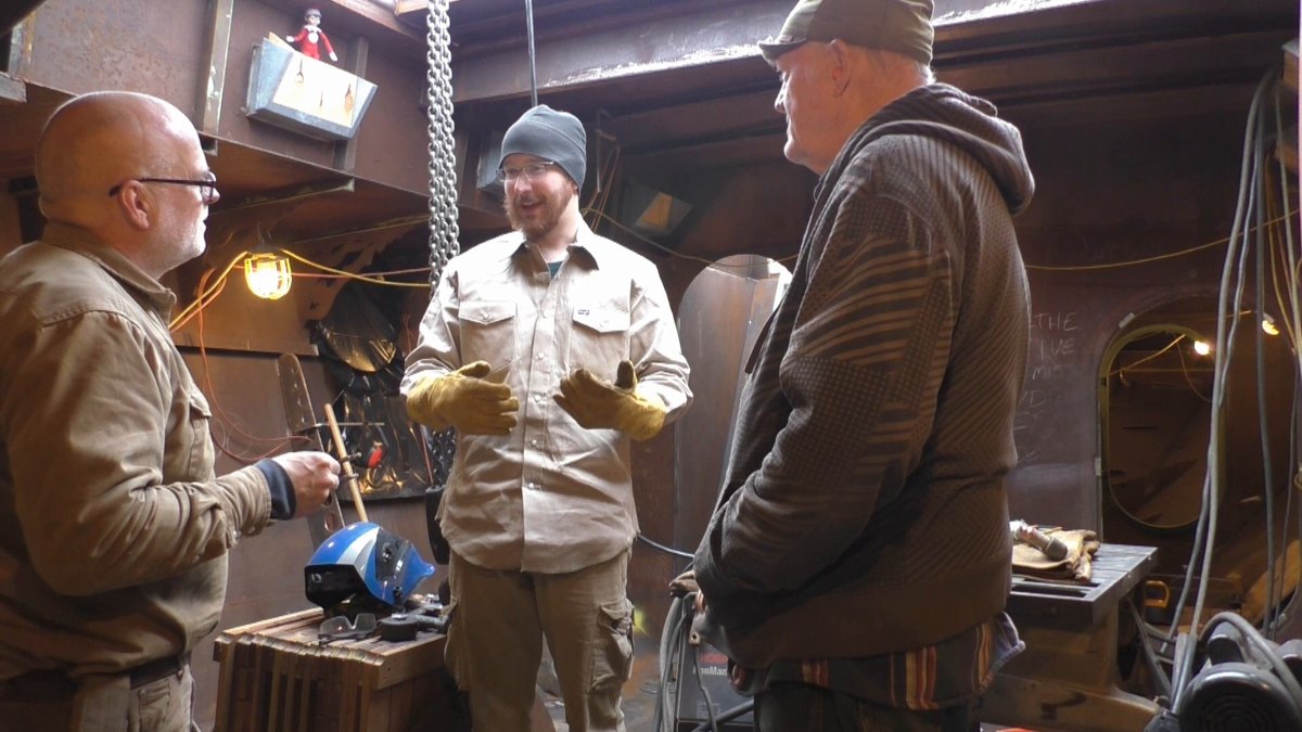 People of Seeker — 161213 Engine Room Sole and Mainmast Step