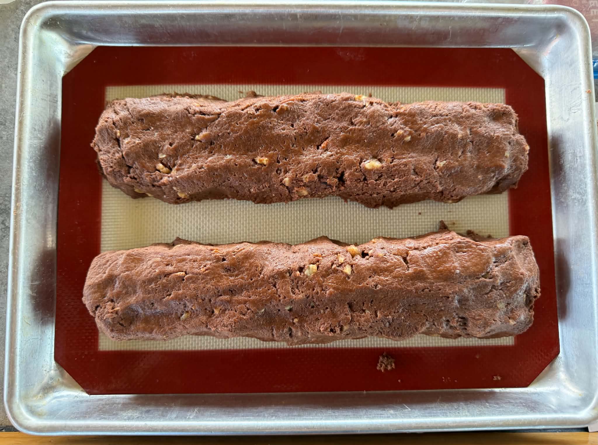 Double Chocolate Walnut Biscotti