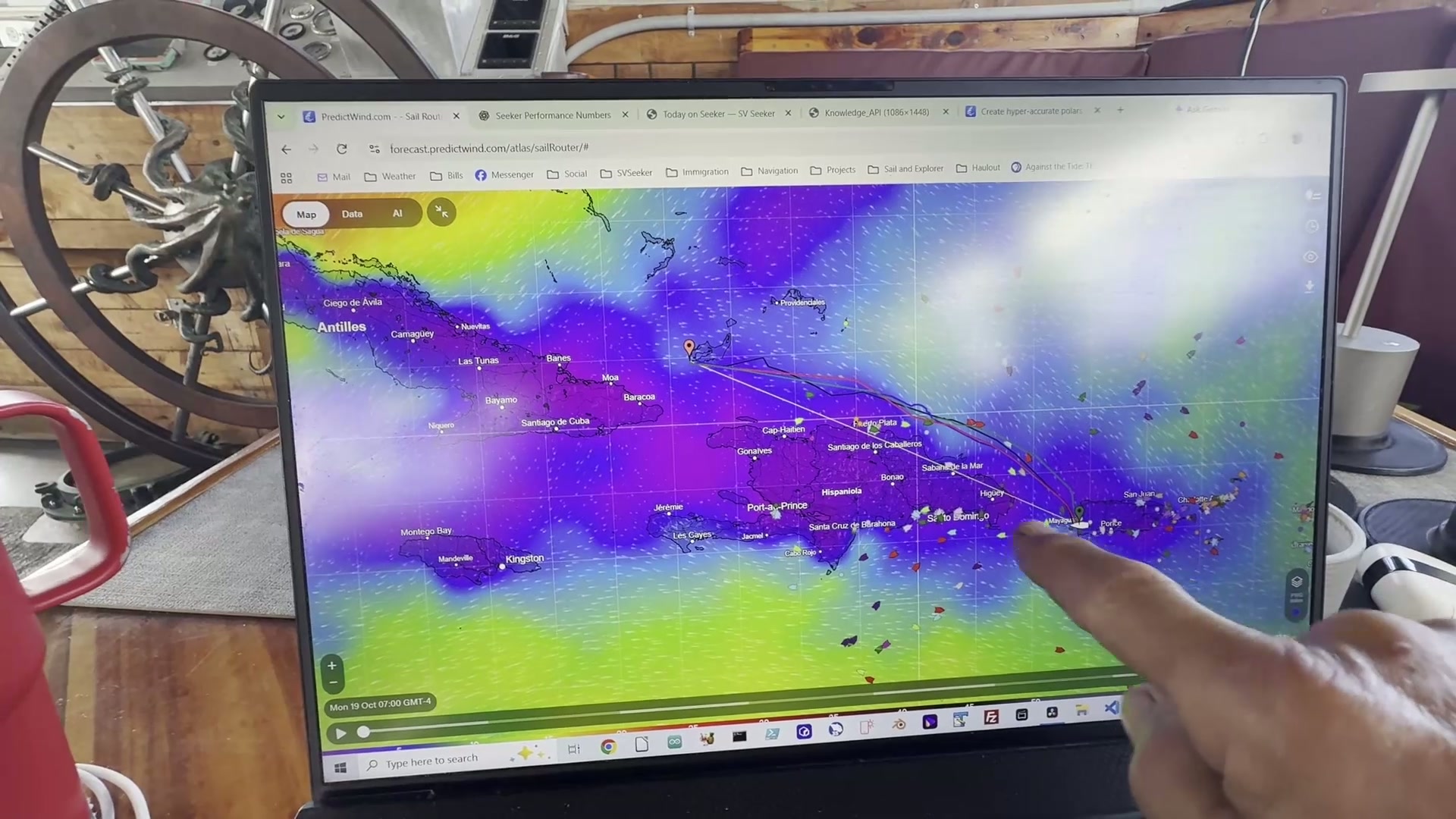PredictWind Anchors and Puerto Rico still 3